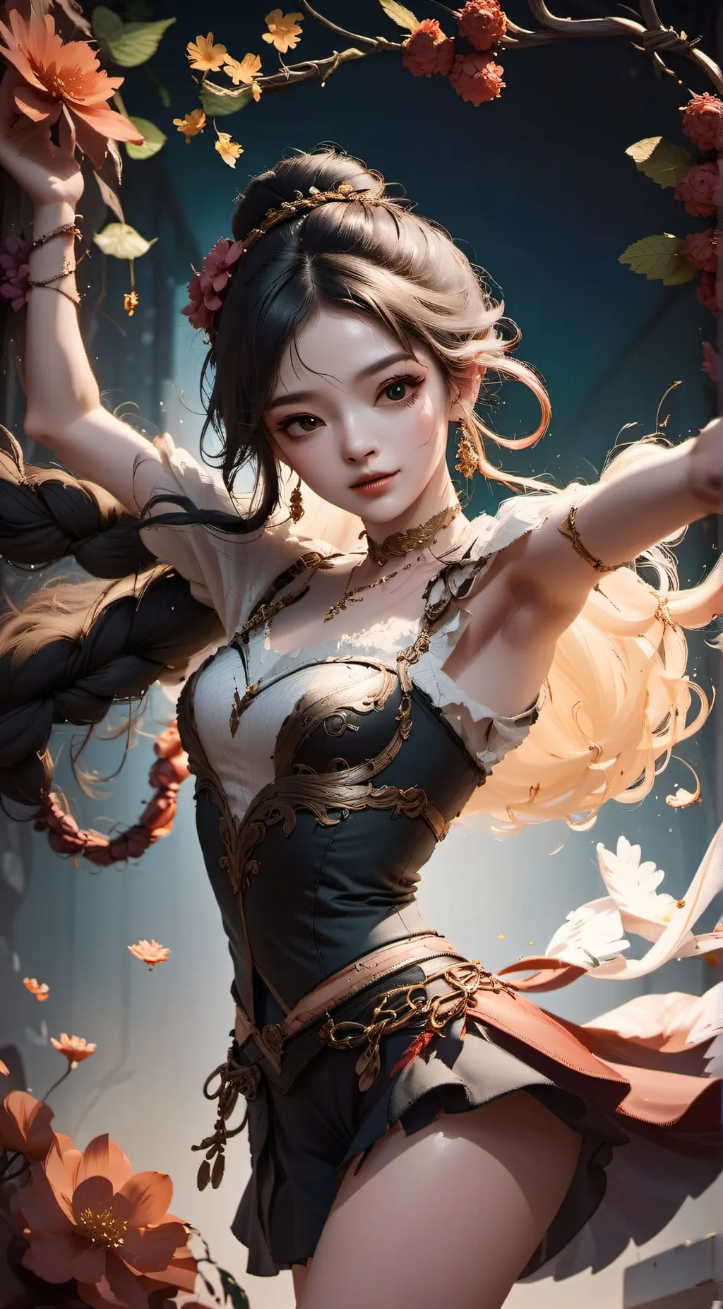 ai character: Sarina Fonduevar background