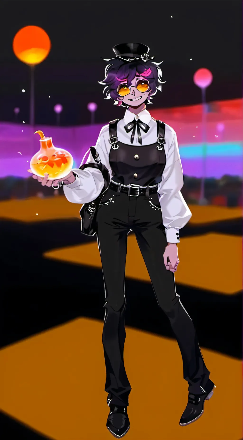 ai character: Waitress Jellybean background
