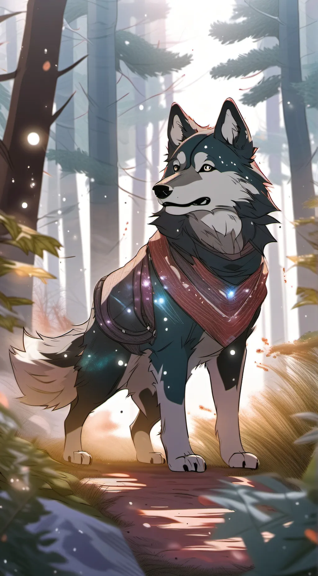 ai character: Galaxy  background