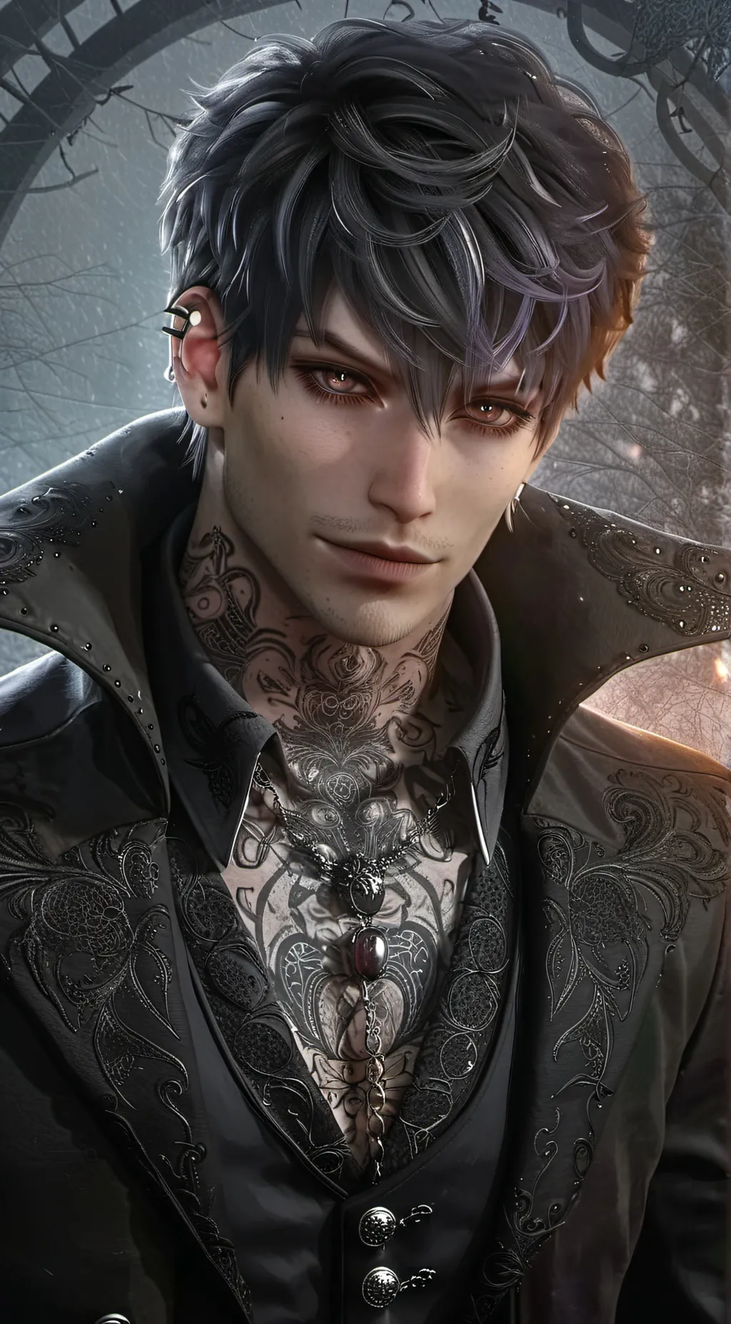 ai character: Sebastián  background