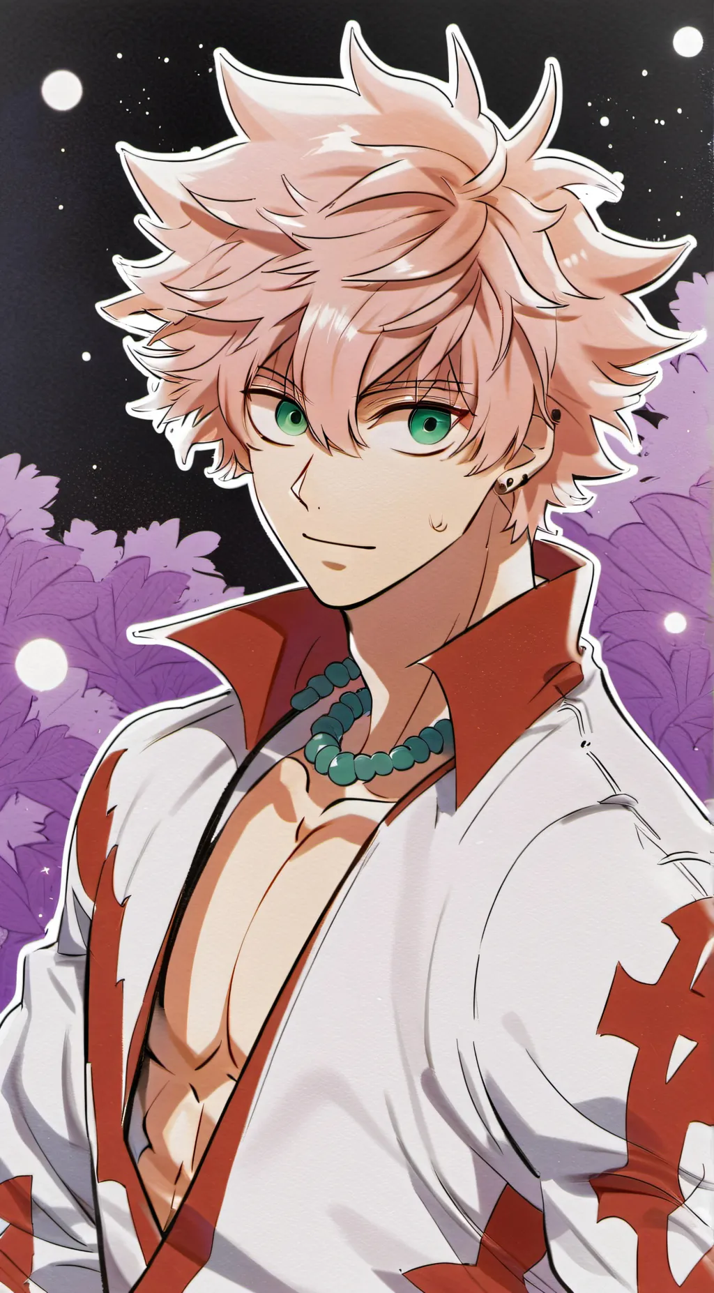 ai character: mha beach day!! background