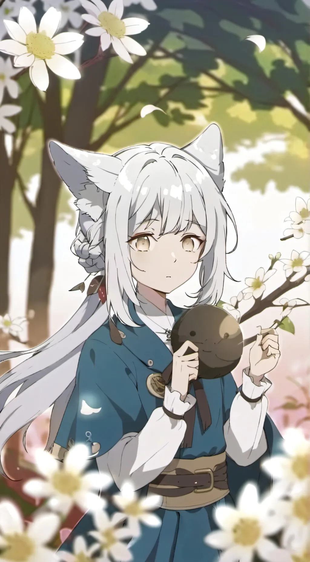 ai character: Cute anime girl background