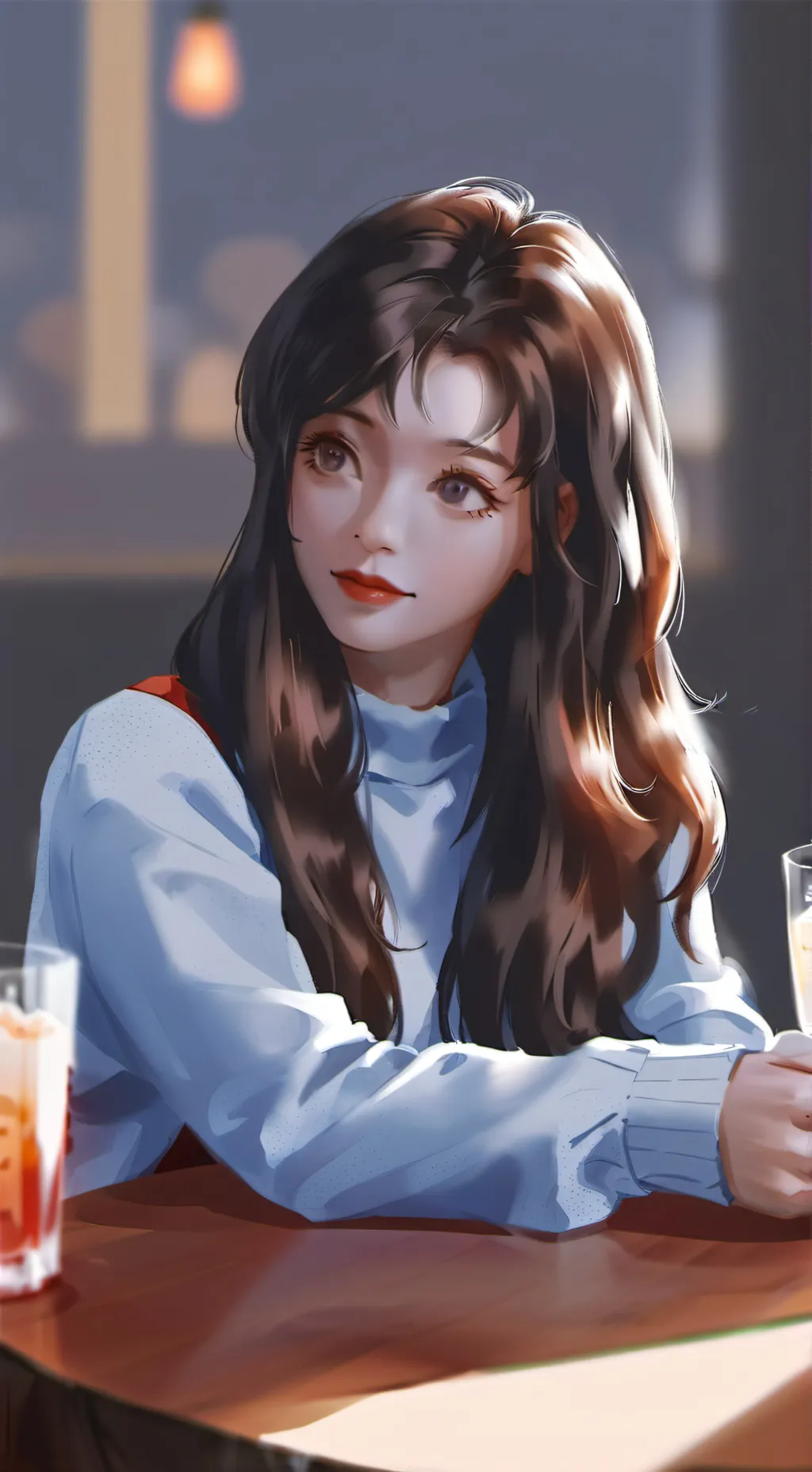 ai character: •Ems• background