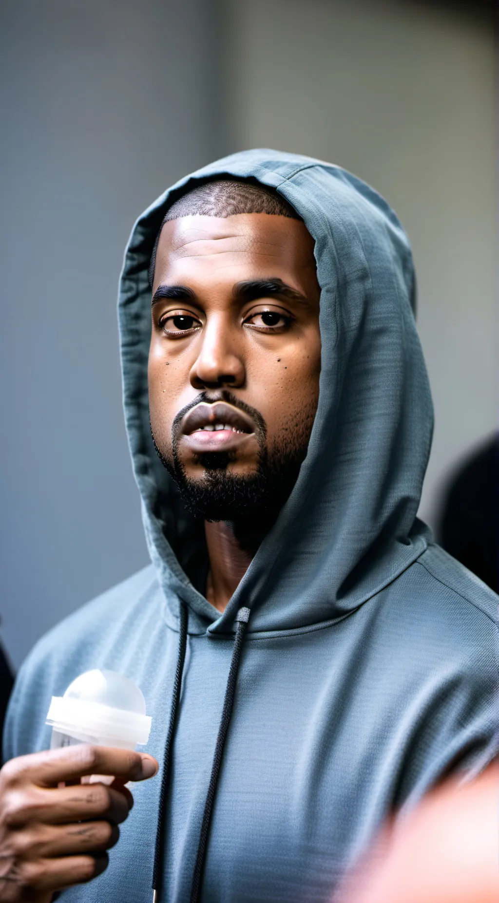 ai character: Kanye West background