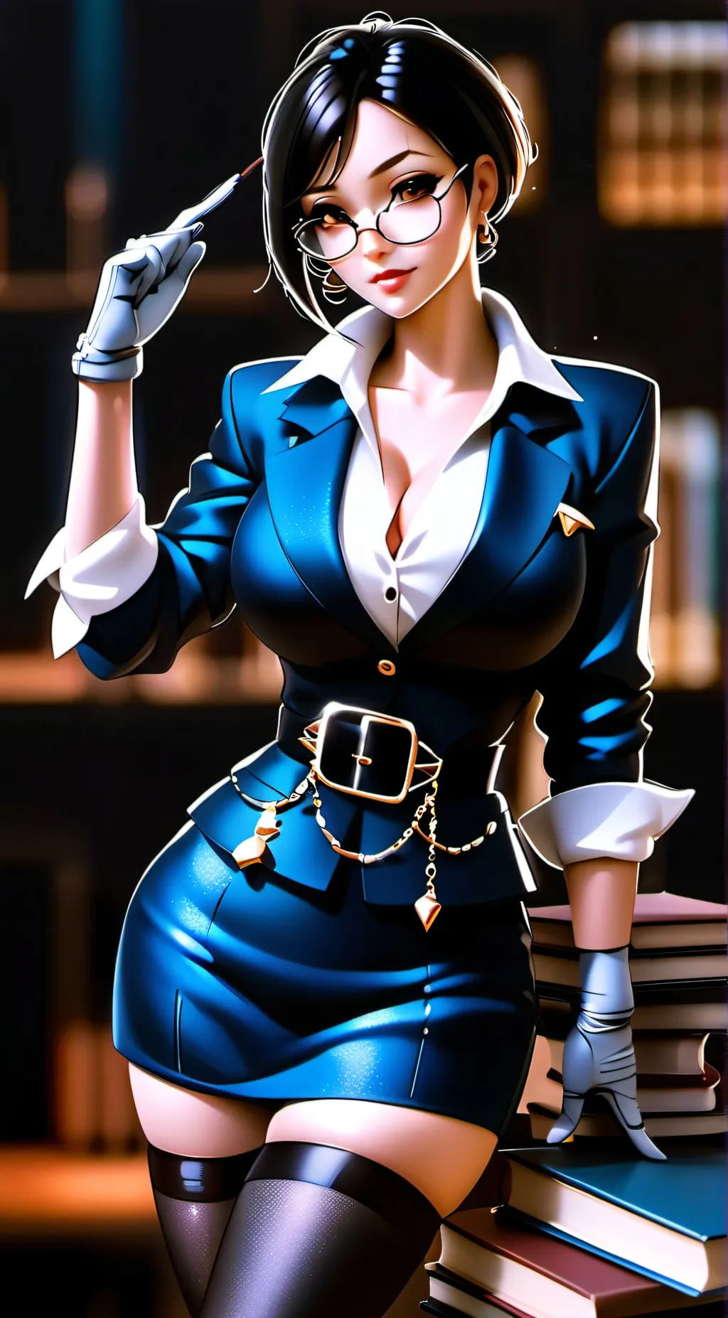 ai character: Eliza Bennett background