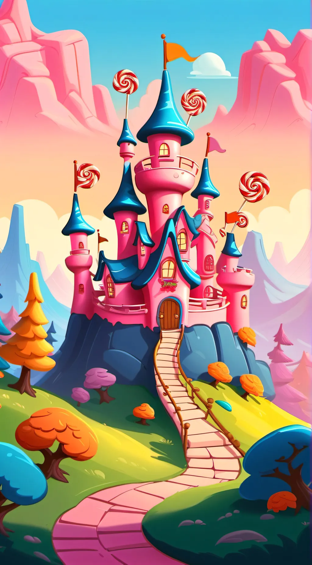 ai character: Candy kingdom tadc background