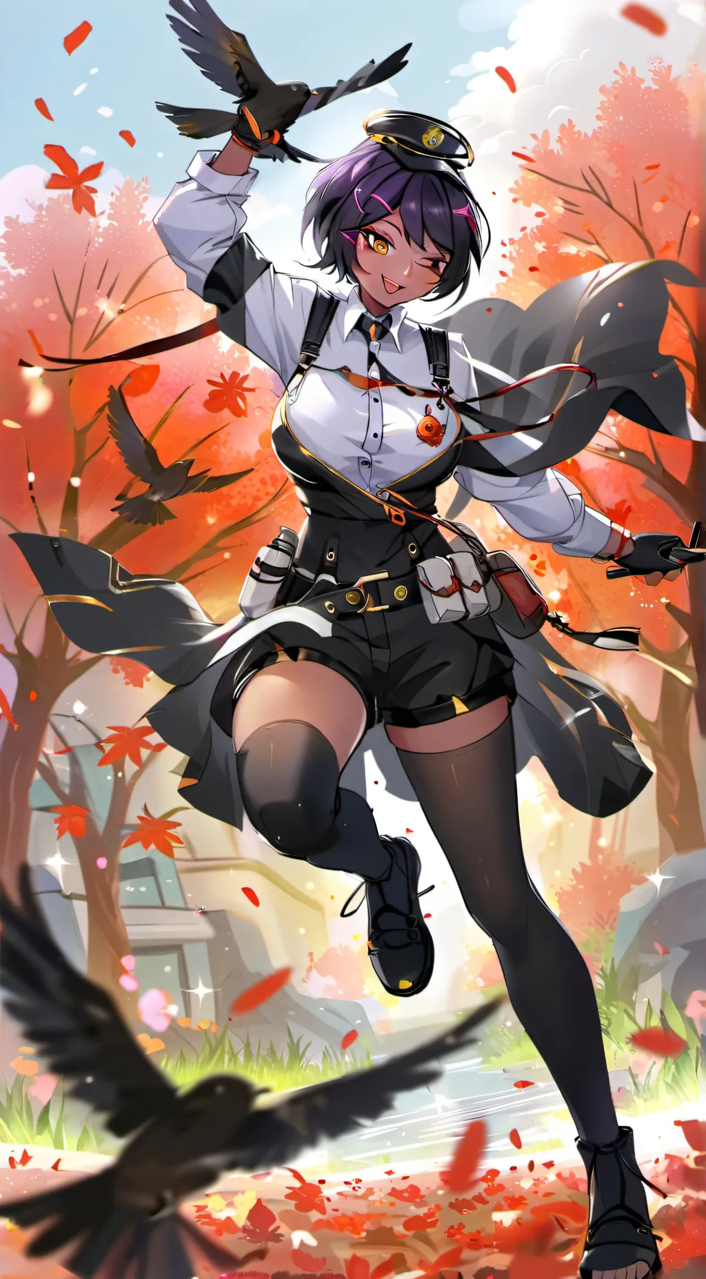 ai character: Raven team leader background