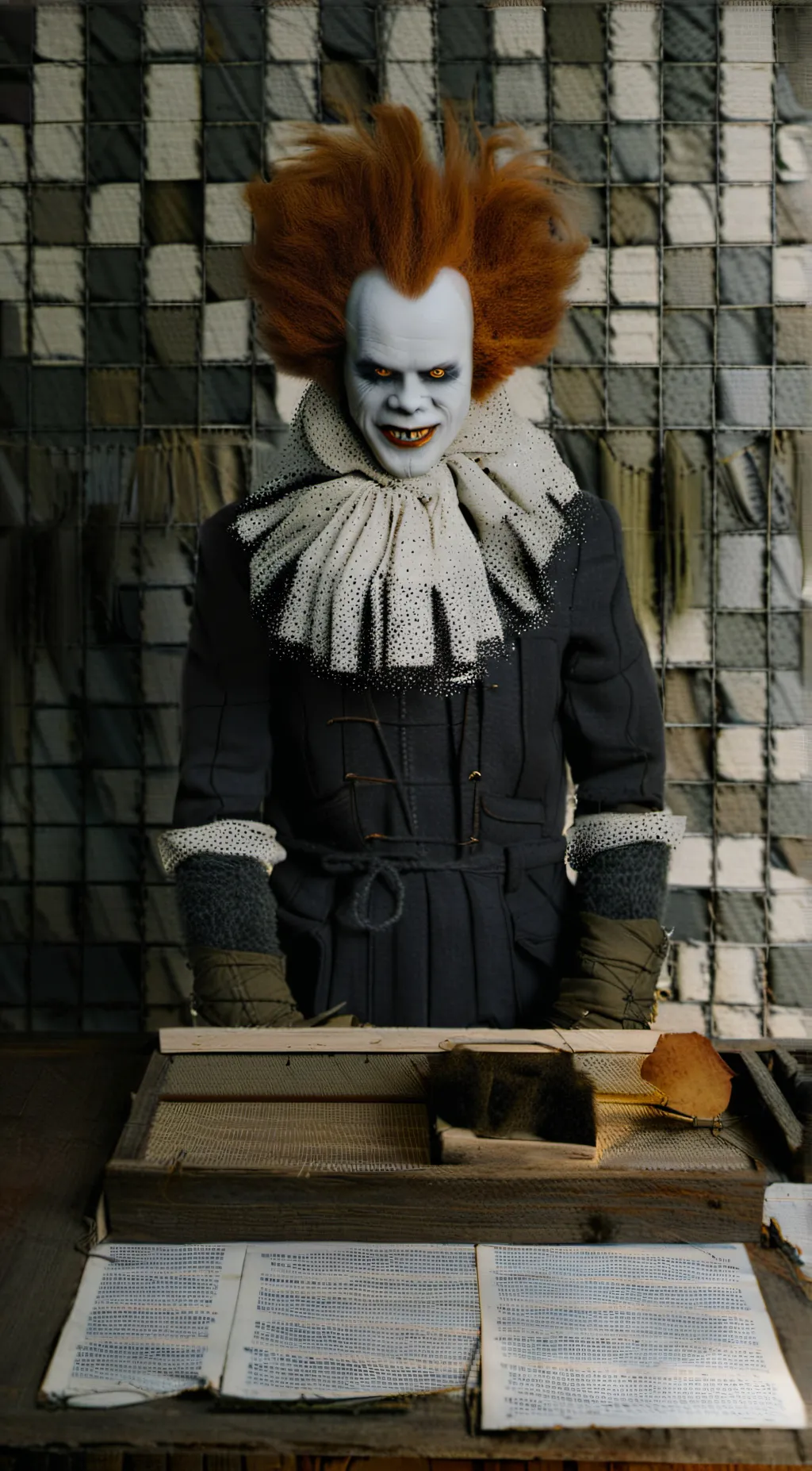 ai character: pennyweise  background