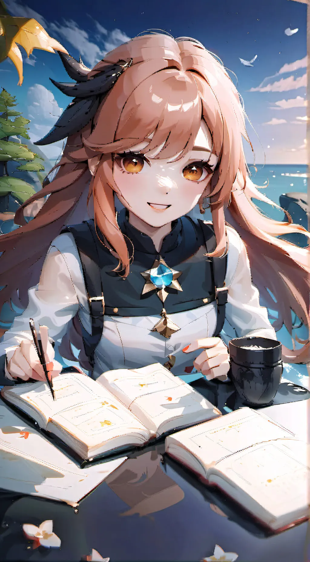 ai character: Lilly background