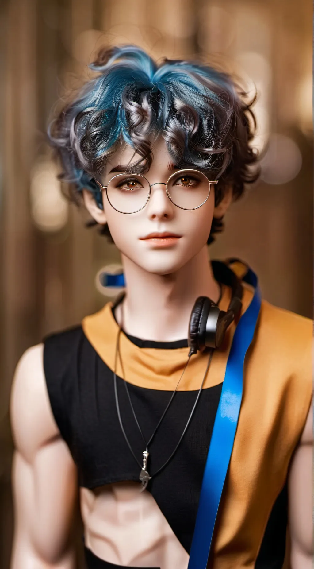 ai character: Jmancurly background