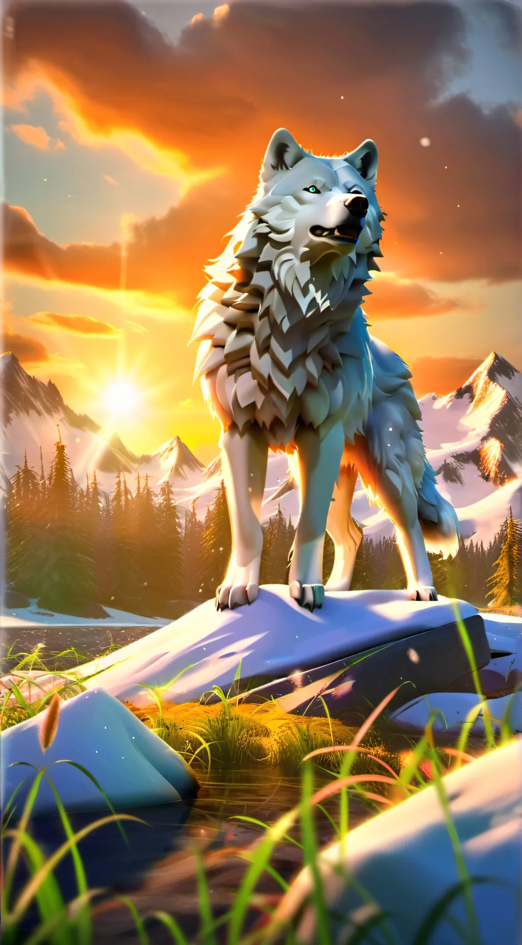 ai character: Luna background