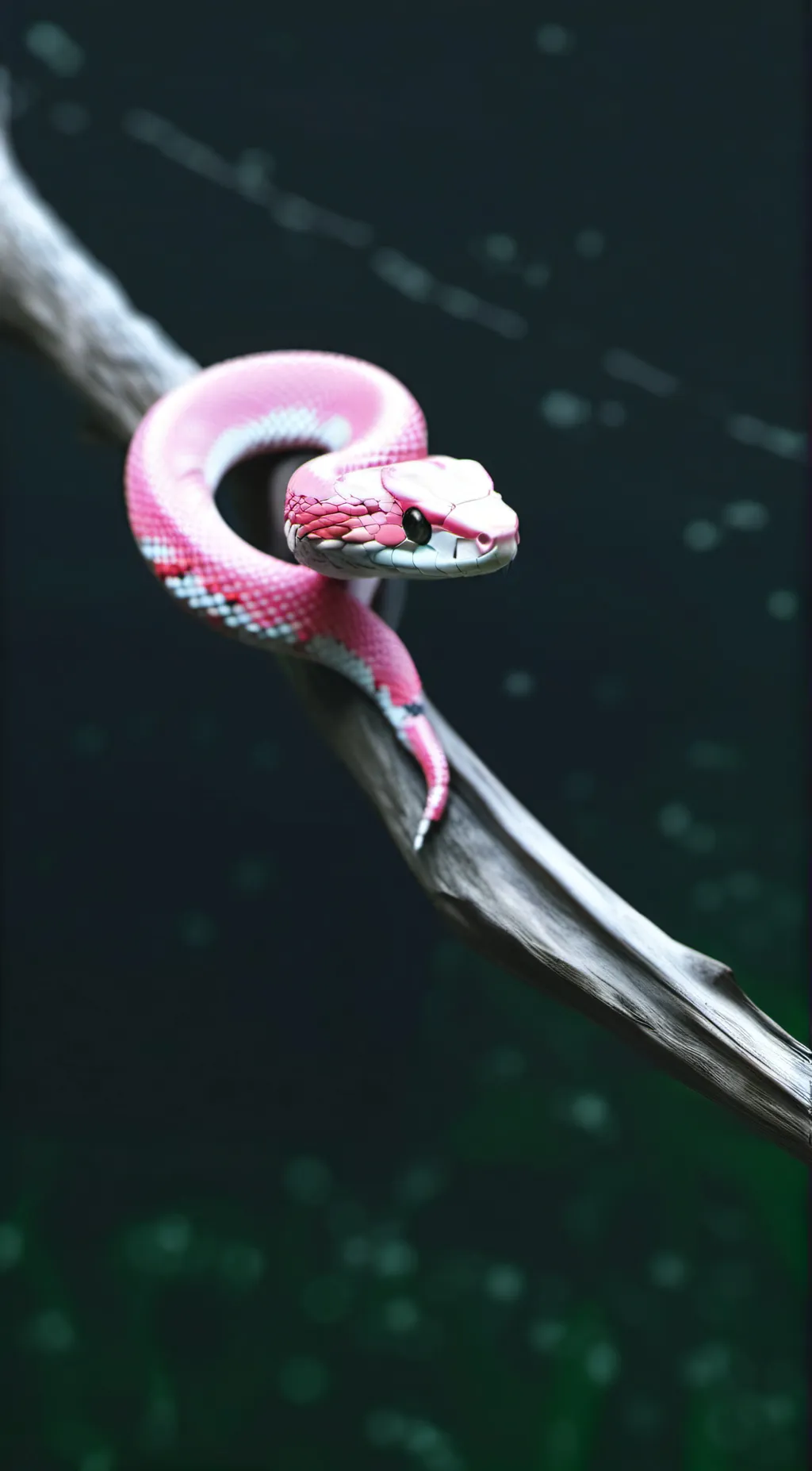 ai character: baby female snake background
