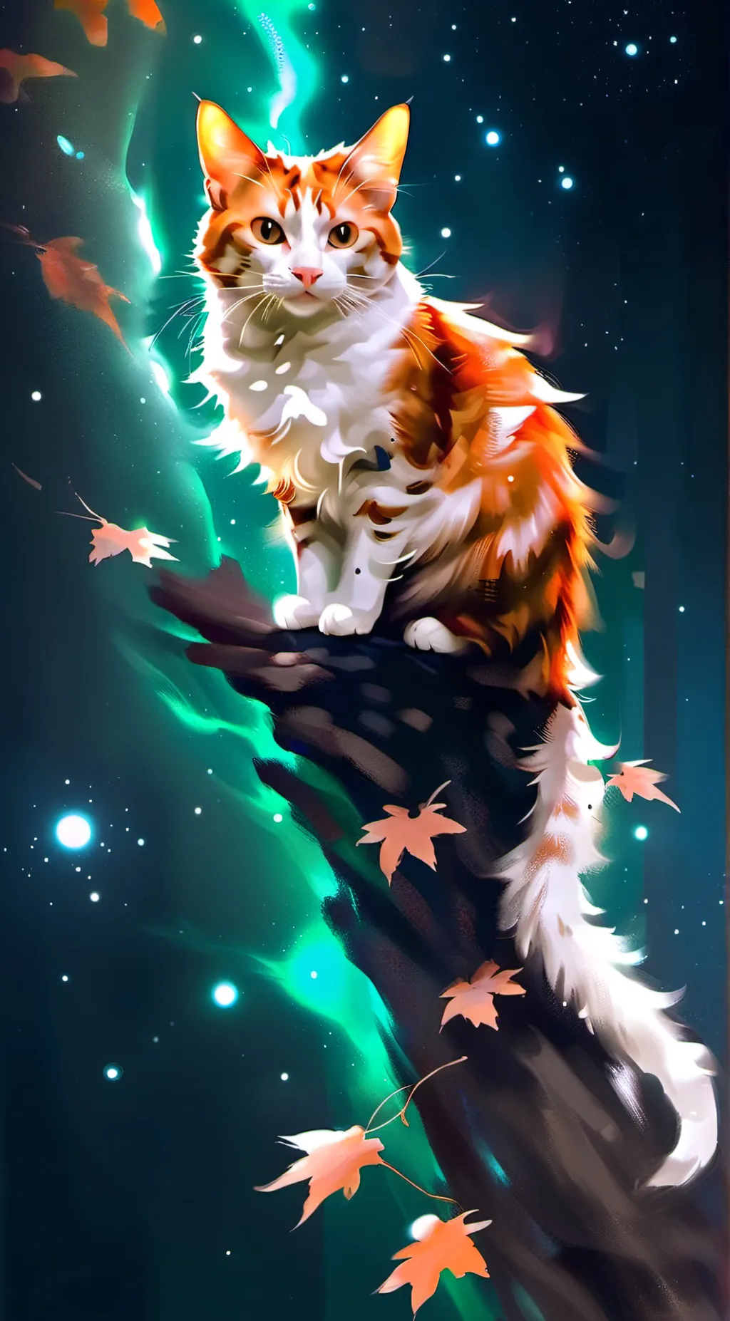 ai character: Nugget the cat  background
