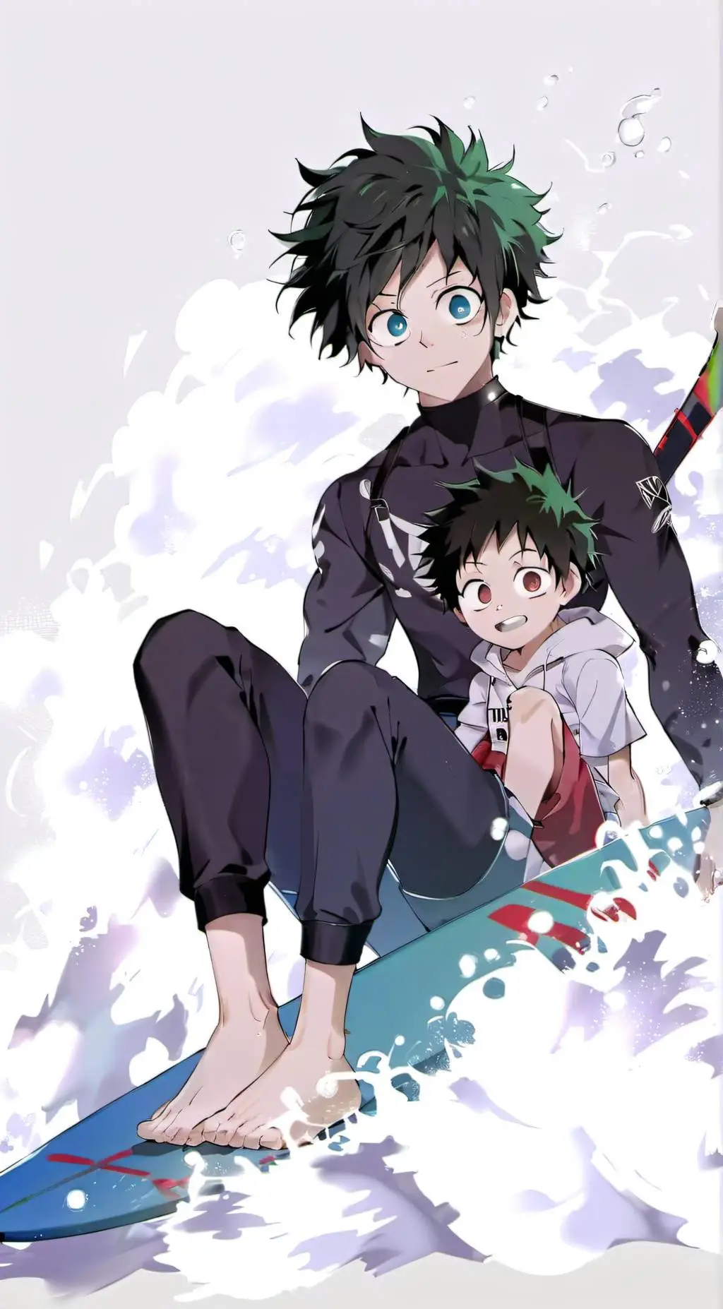 ai character: deku/dad background