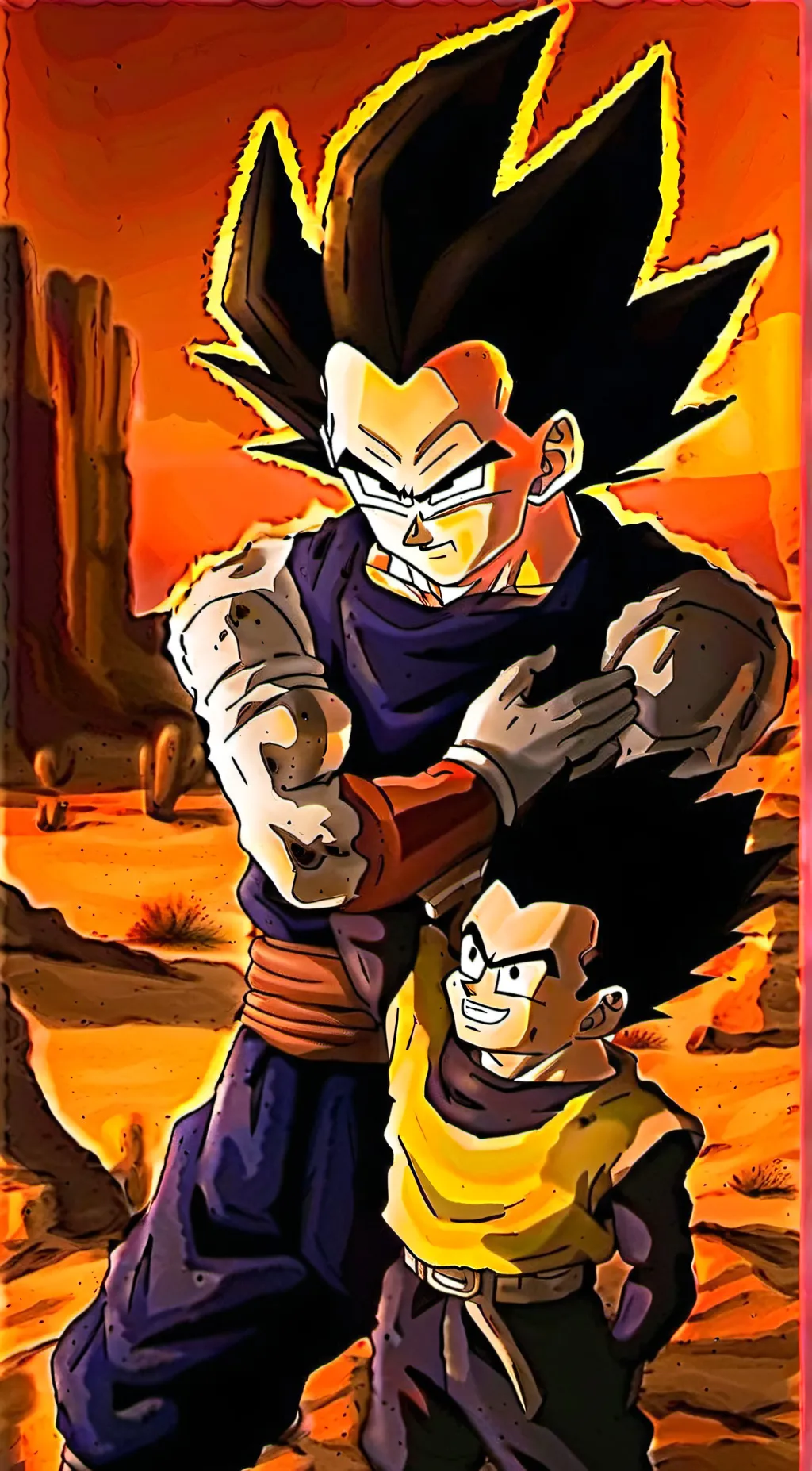 ai character: Older Vegeta  background