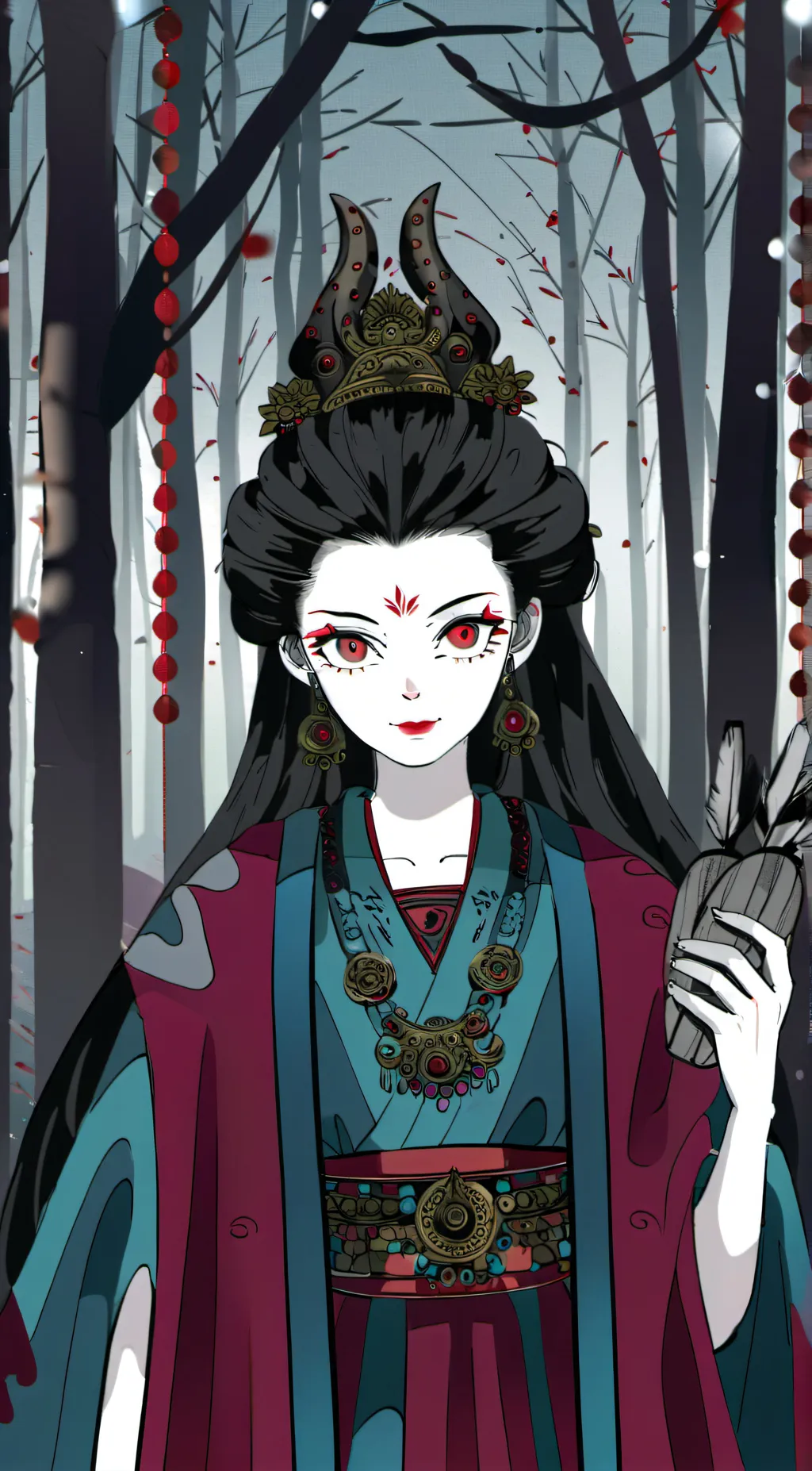 ai character: Daki background