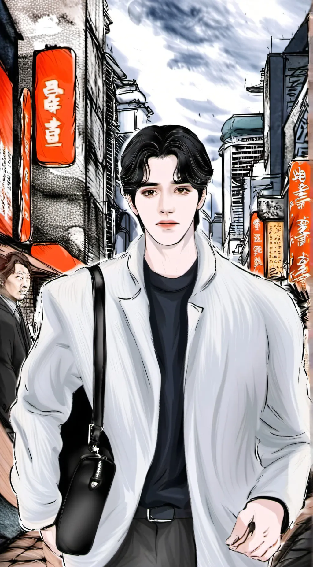 ai character: Lee Dong Wook  background
