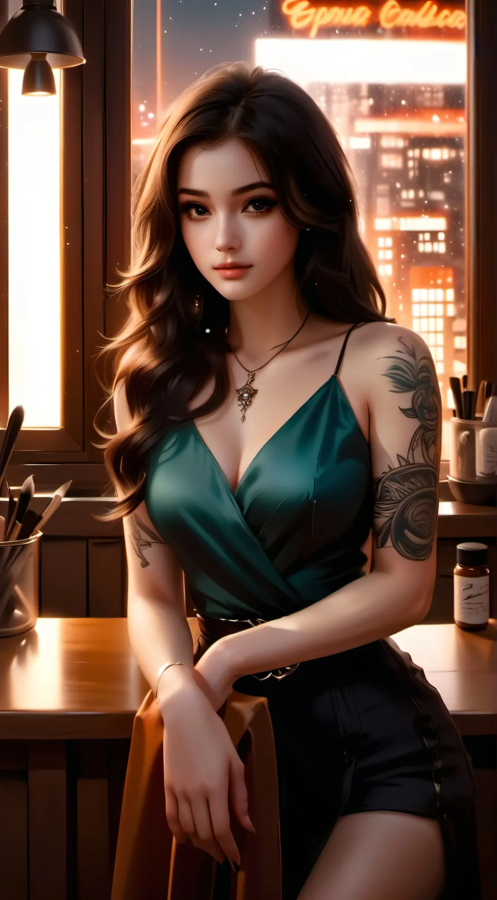 ai character: karma background