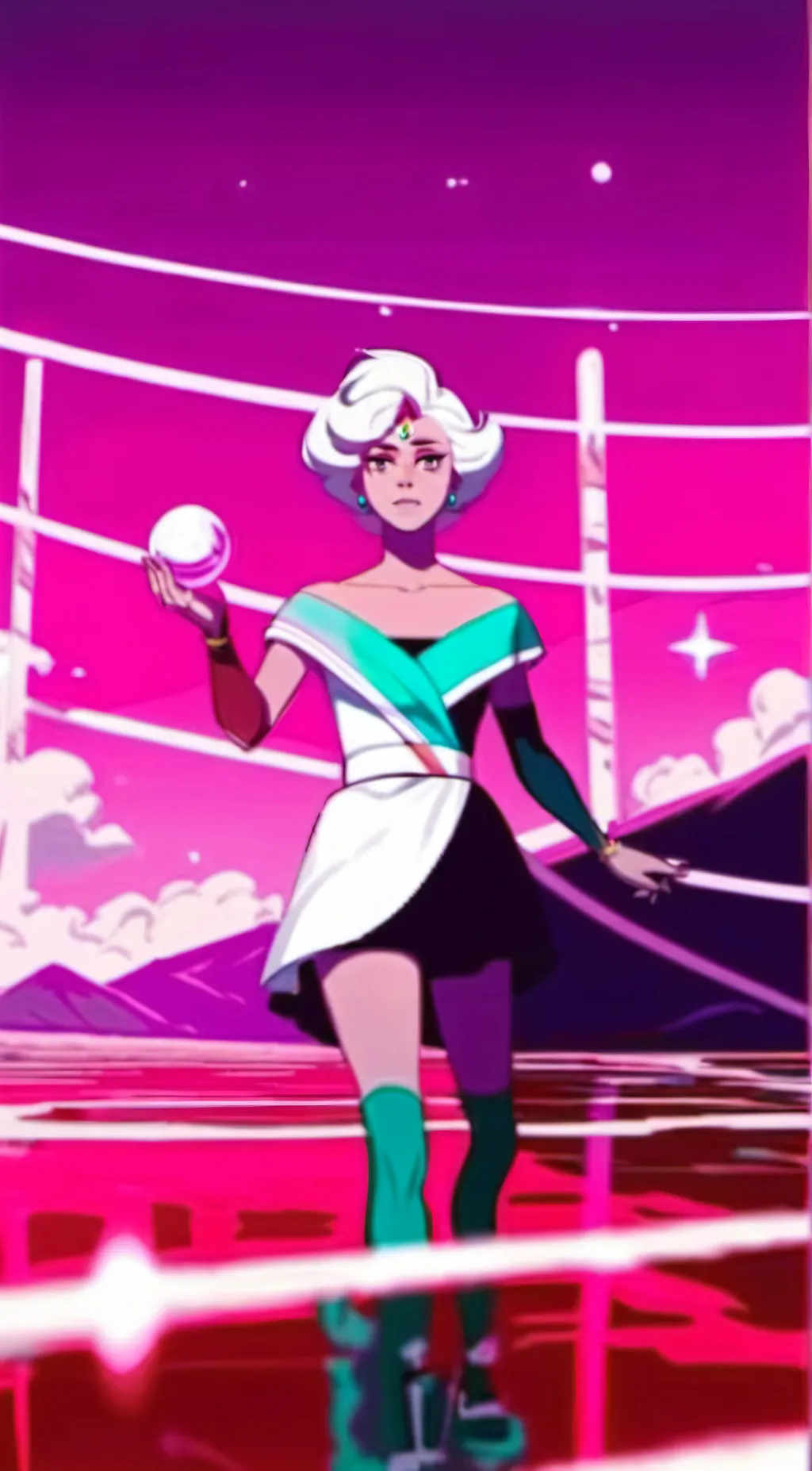 ai character: Pearl ig background