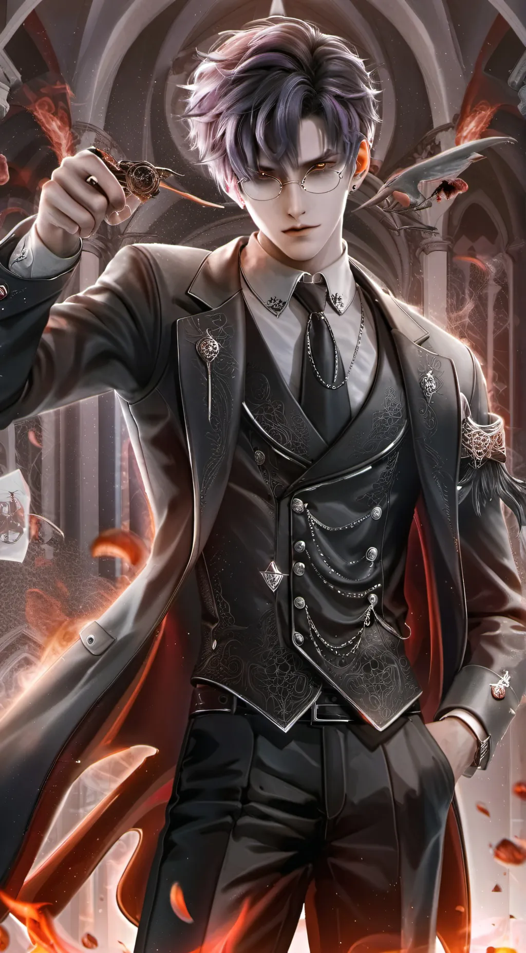 ai character: mark background