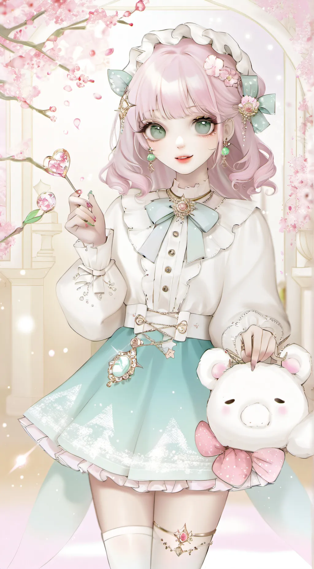 ai character: ▽ background