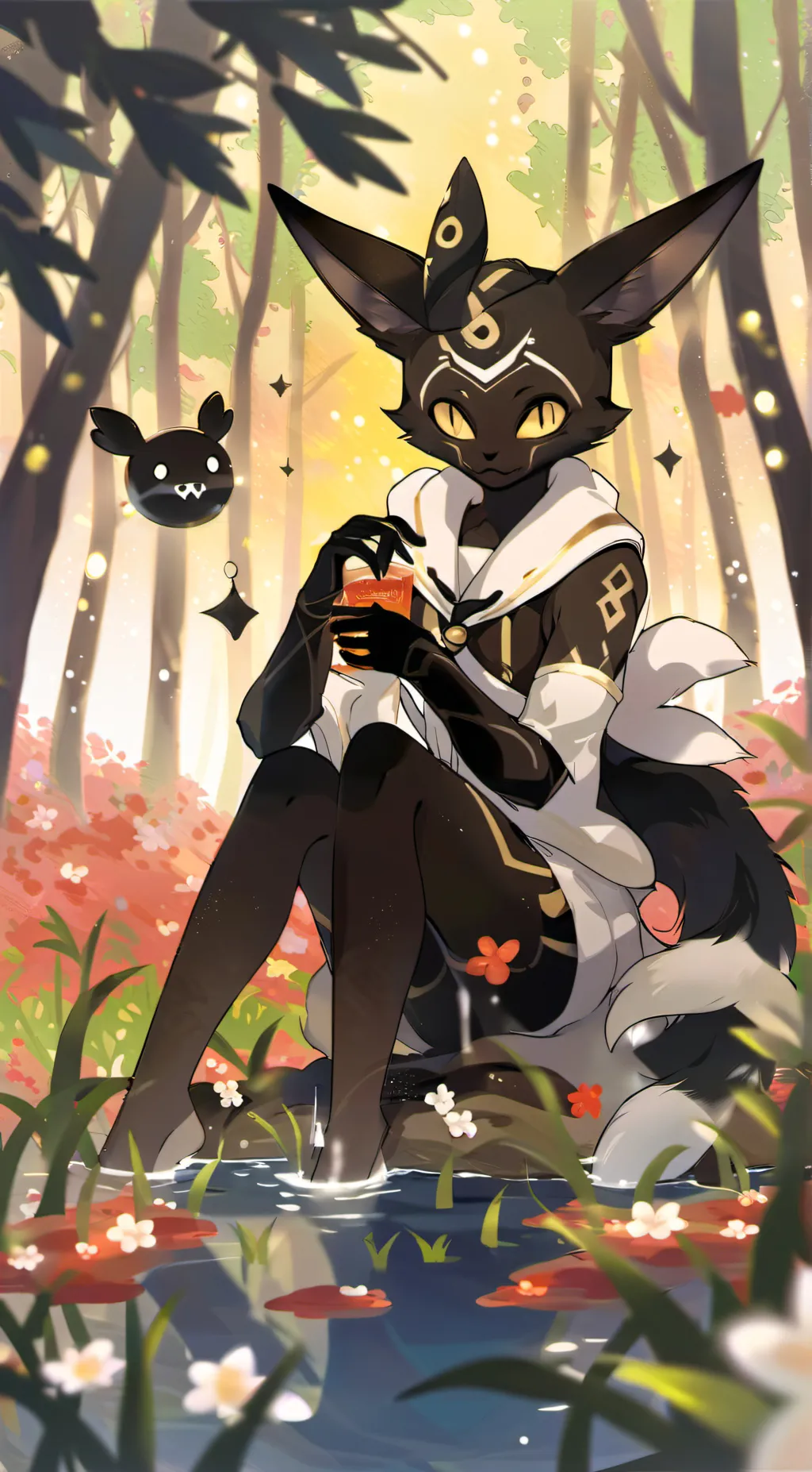 ai character: pillow  background