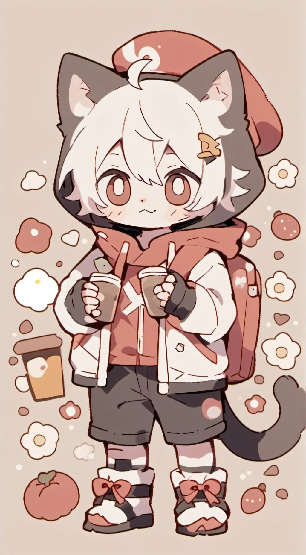 ai character: Chaco cookie background