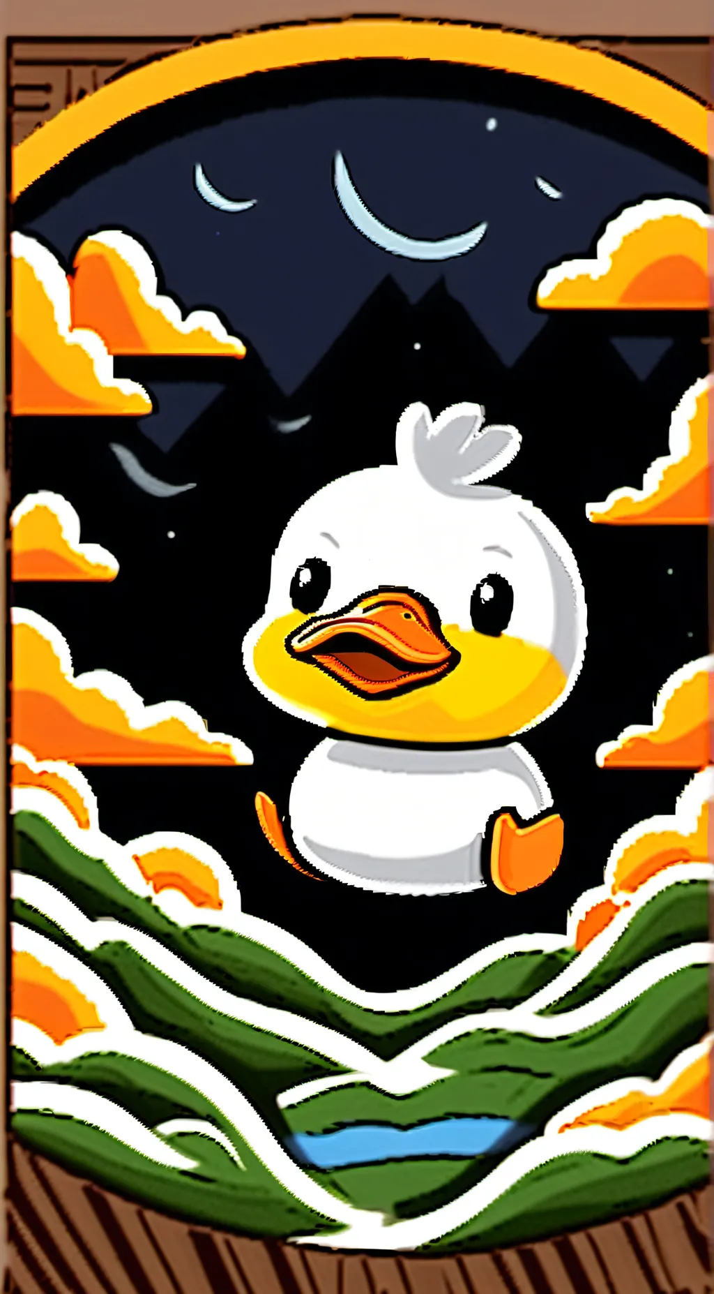 ai character: Ducky background