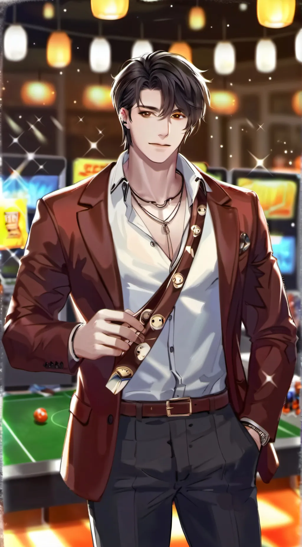 ai character: Lazy gamer background