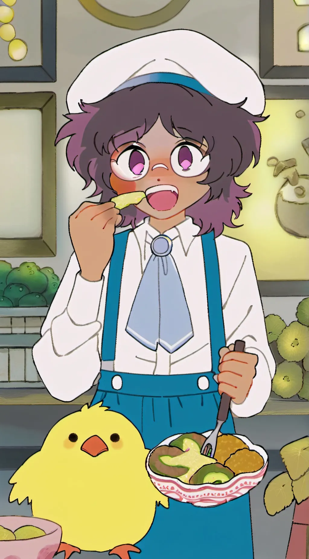 ai character: luna background