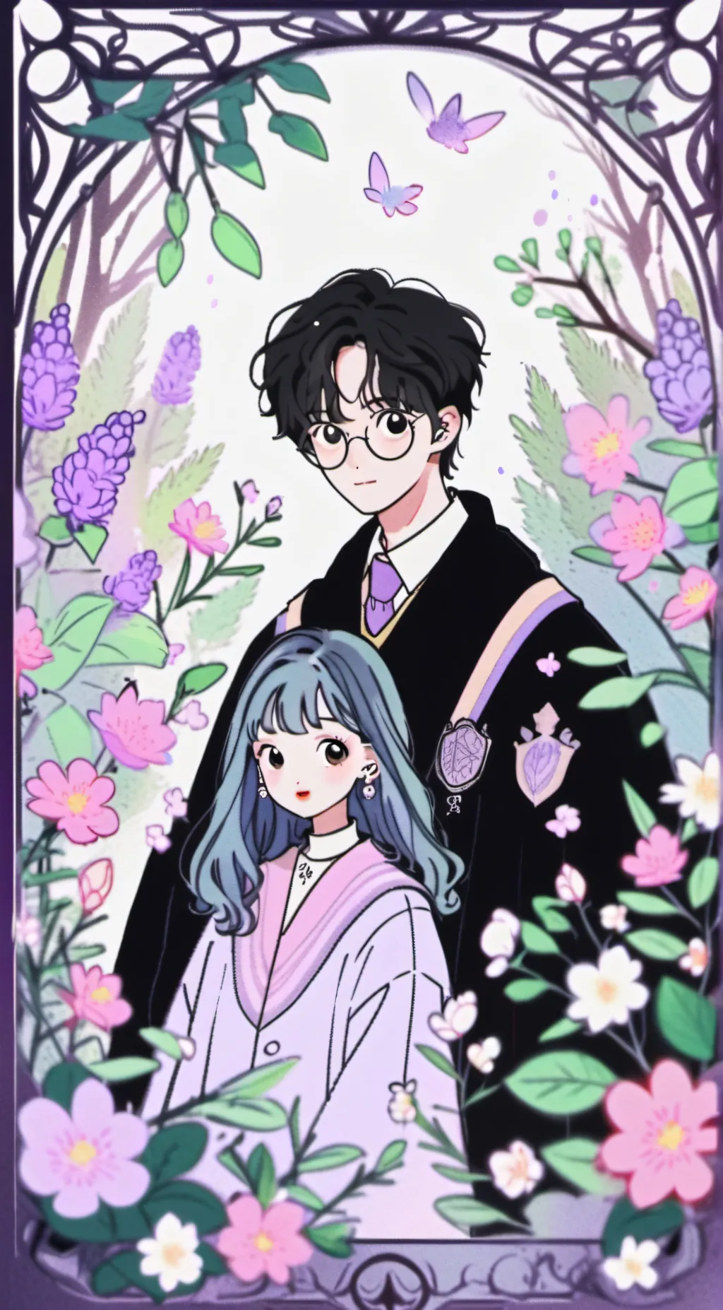 ai character: Harry x y/n  background