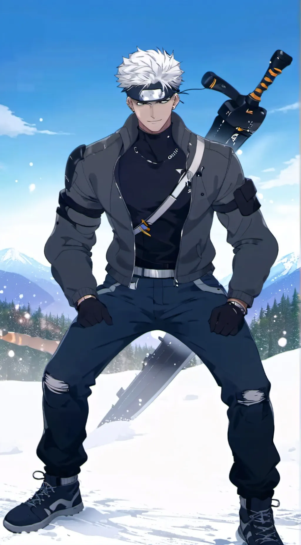 ai character: Lucas gaintness background