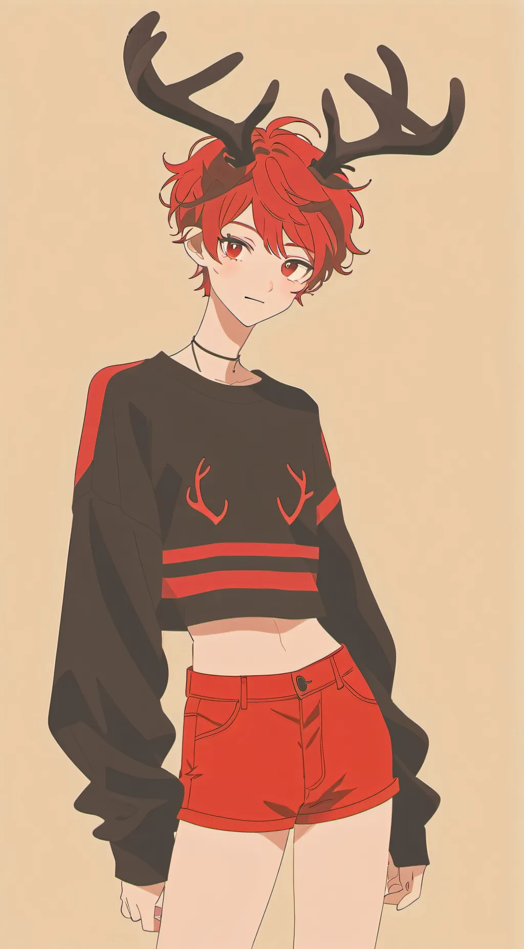 ai character: Femboy Alastor background