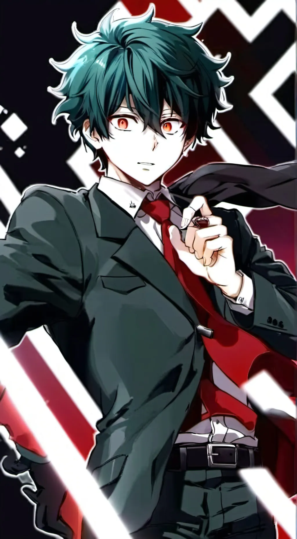 ai character: Deku  background