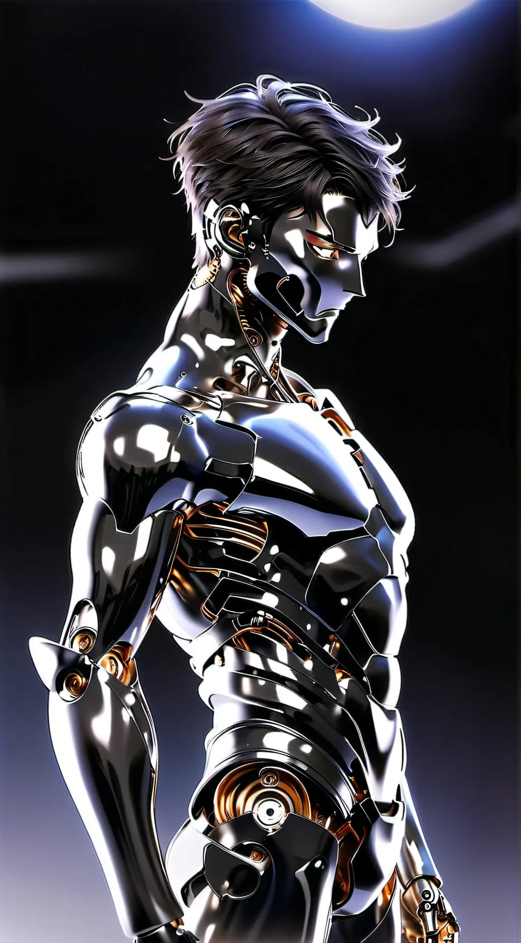 ai character: Android miles background