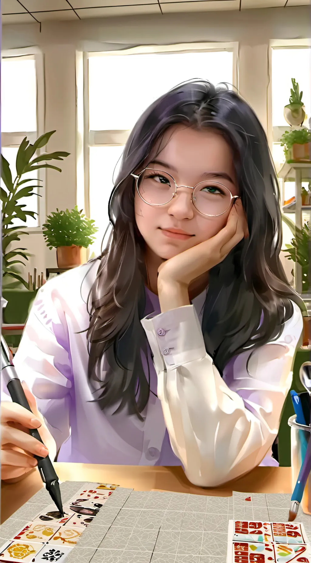 ai character: Elithea Atienza  background