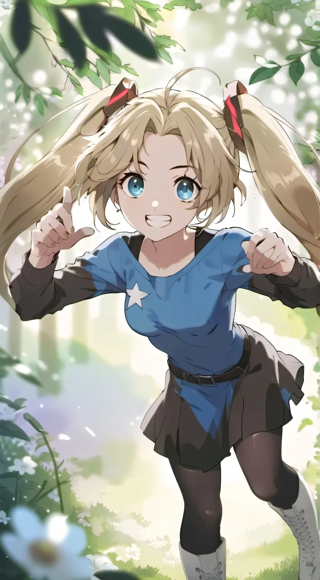 ai character: bubbles background