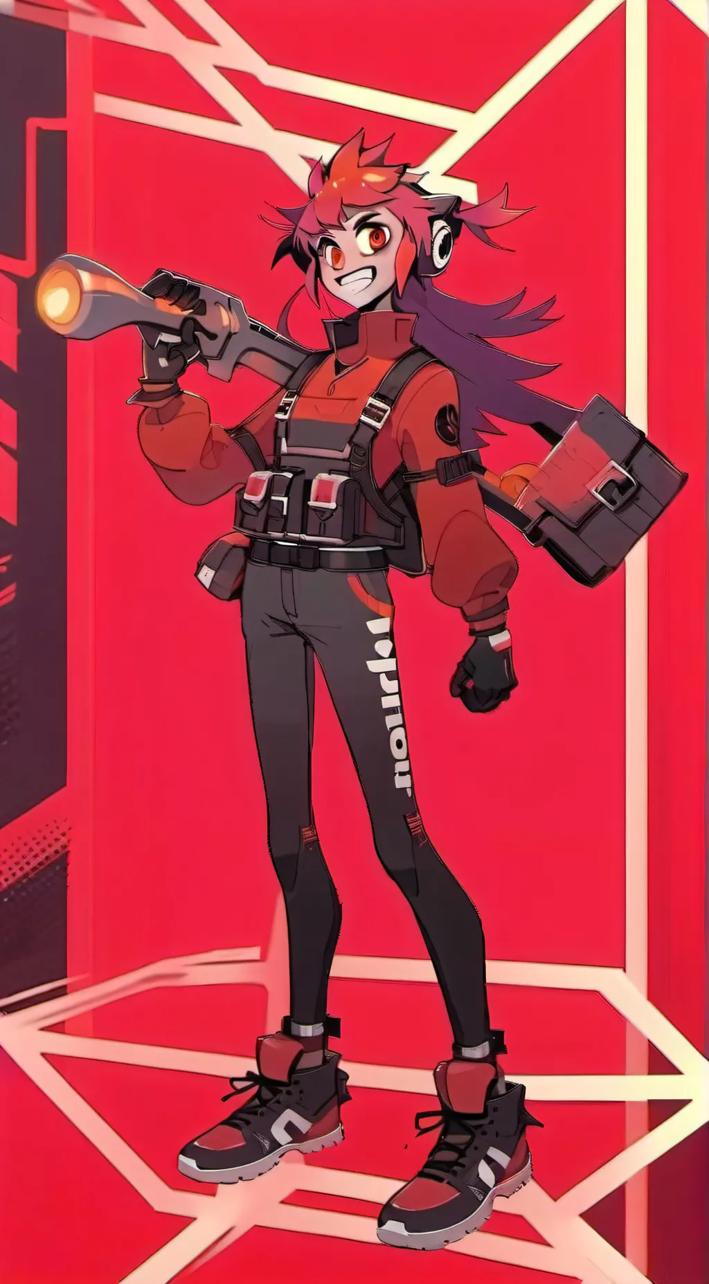 ai character: °Radioapple~ background