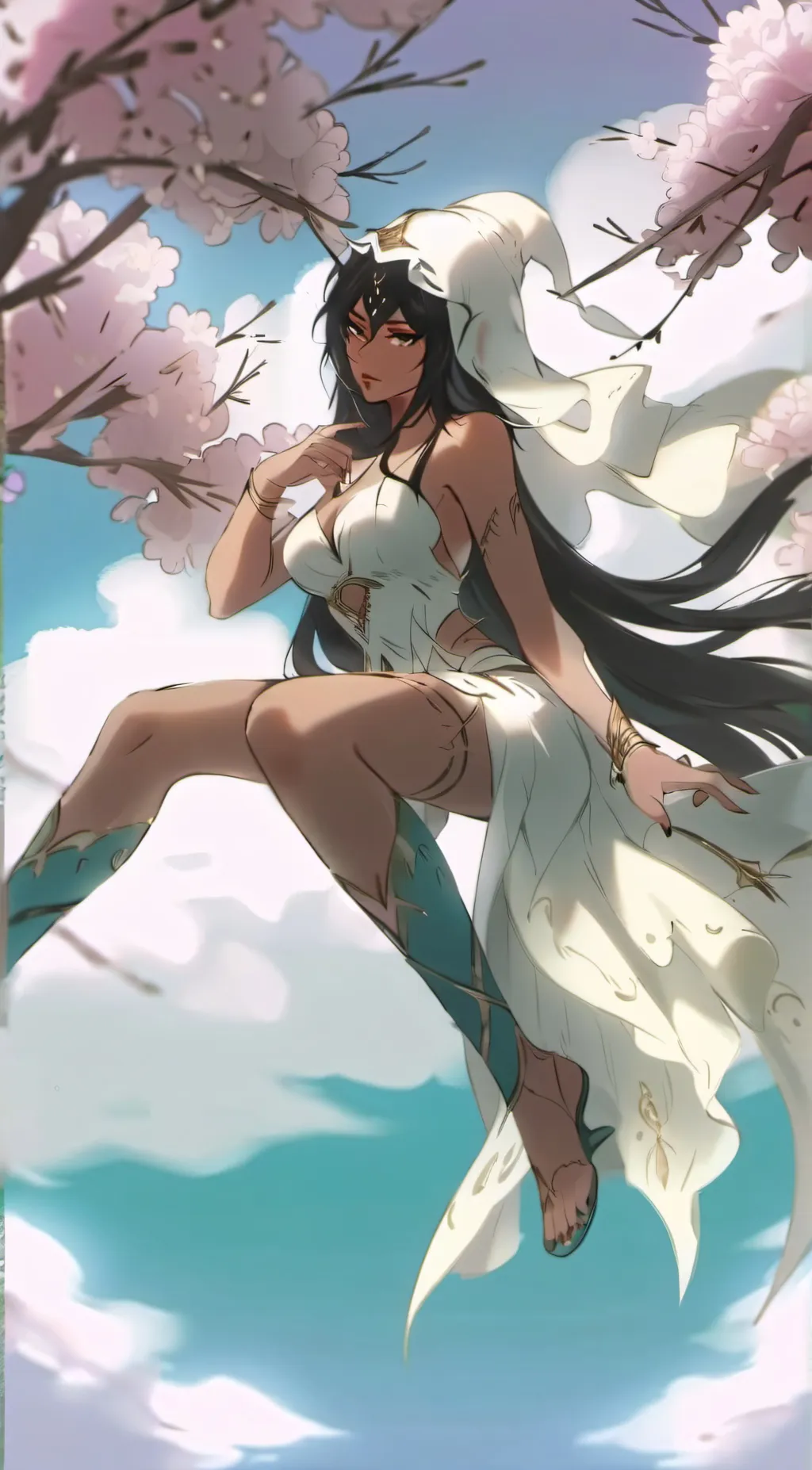 ai character: Cherry background