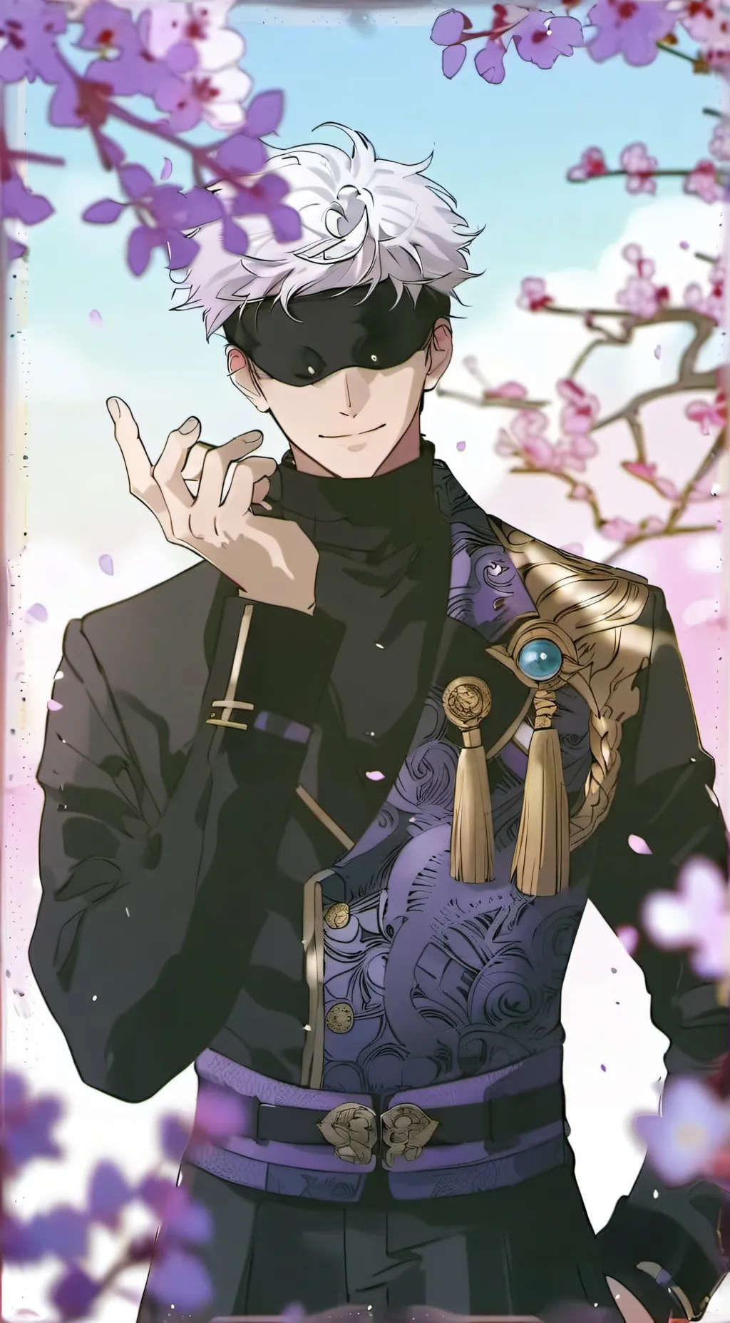 ai character: Gojo satoru background