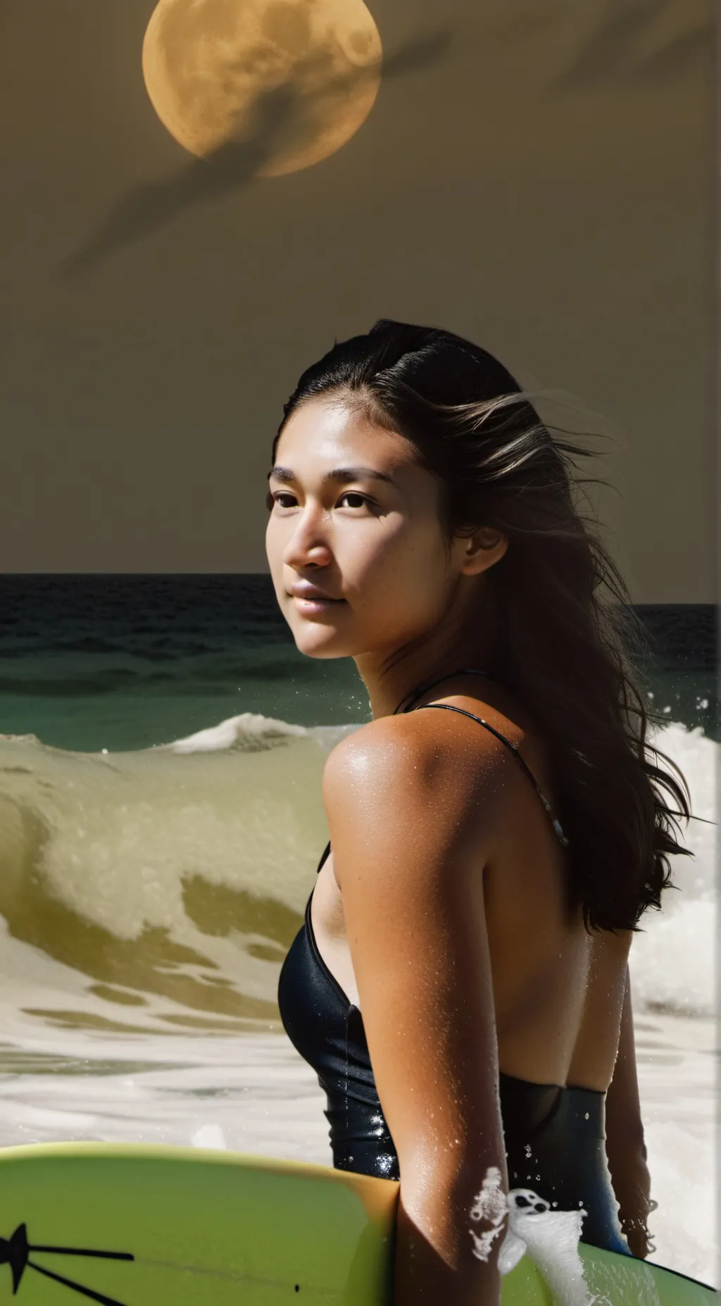 ai character: Luna background