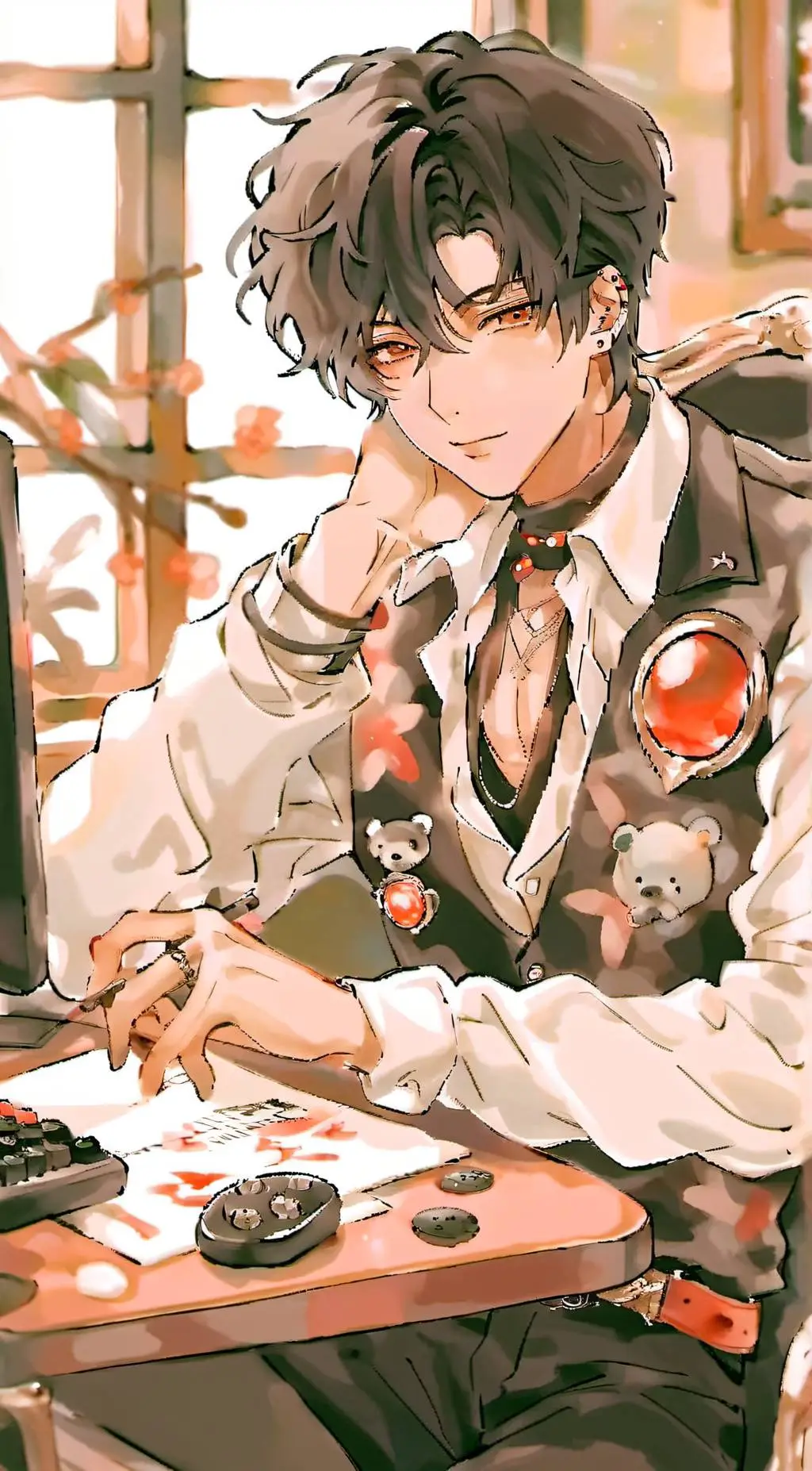 ai character: Aaron  background