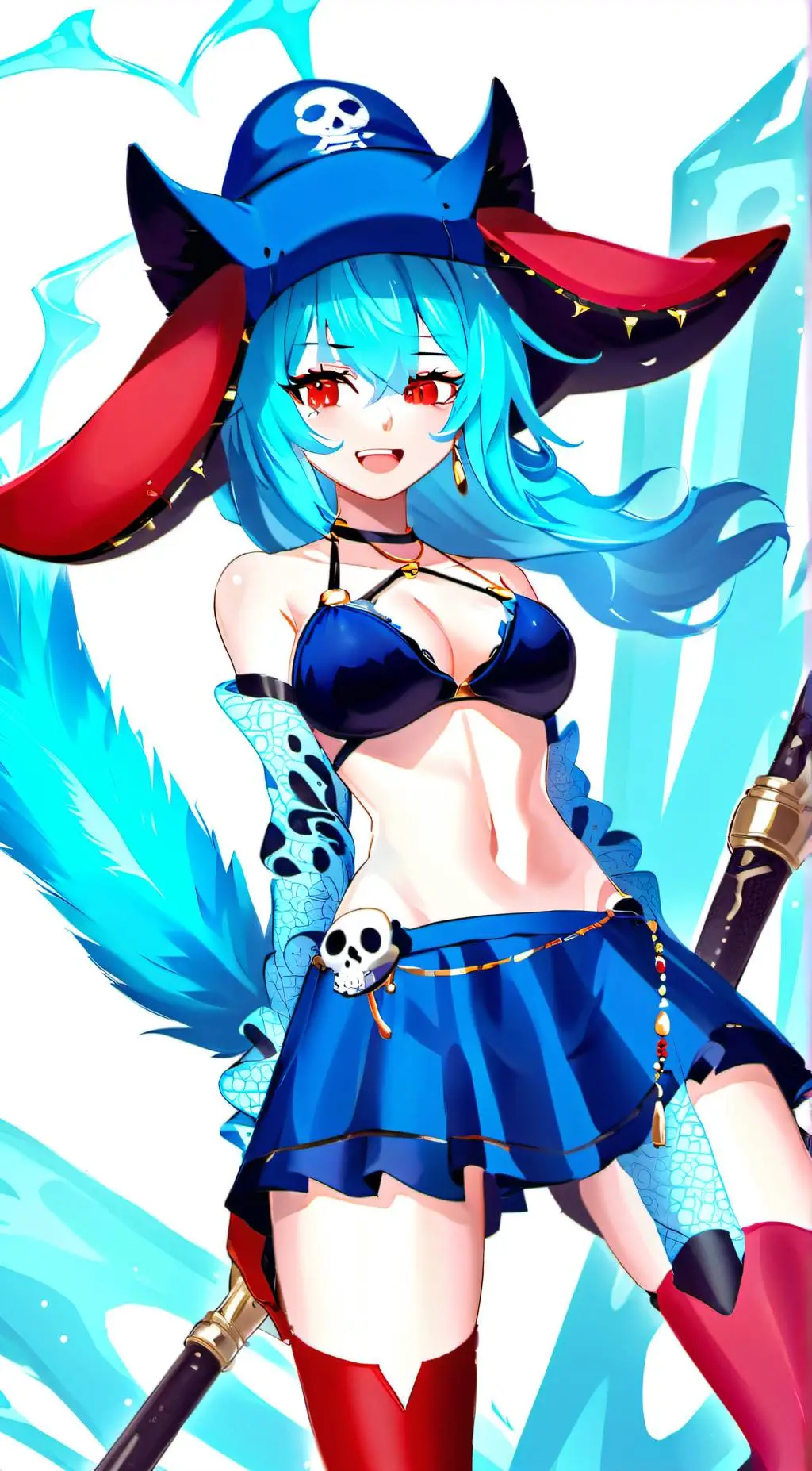 ai character: L’ightning Orchid background