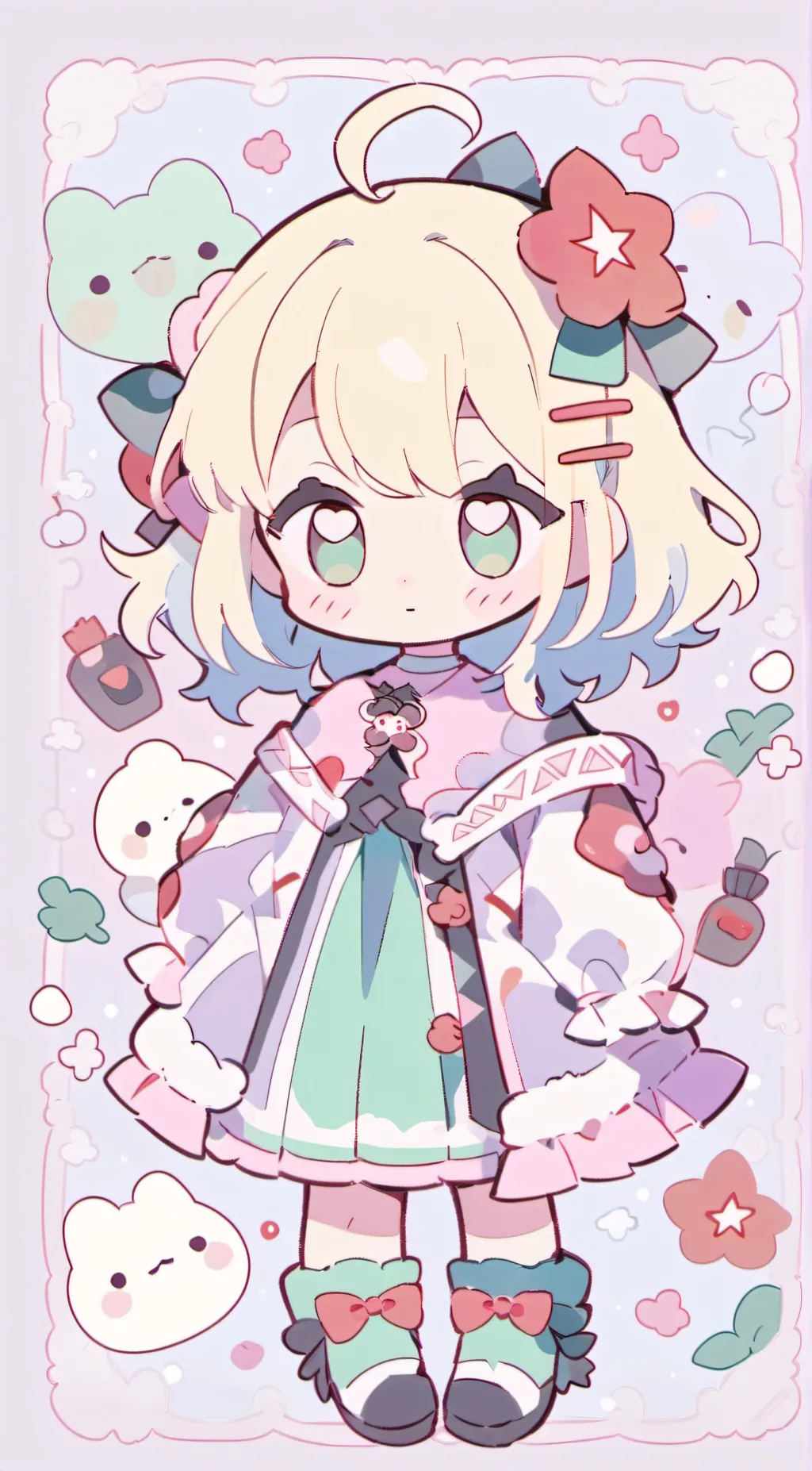 ai character: BakuDeku kid background