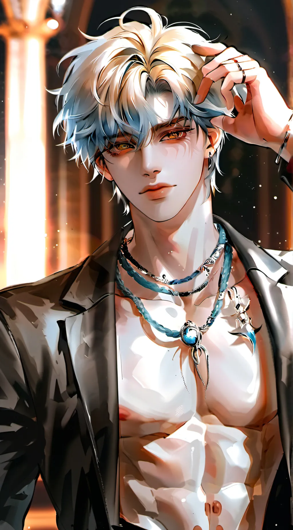 ai character: William+Moon background