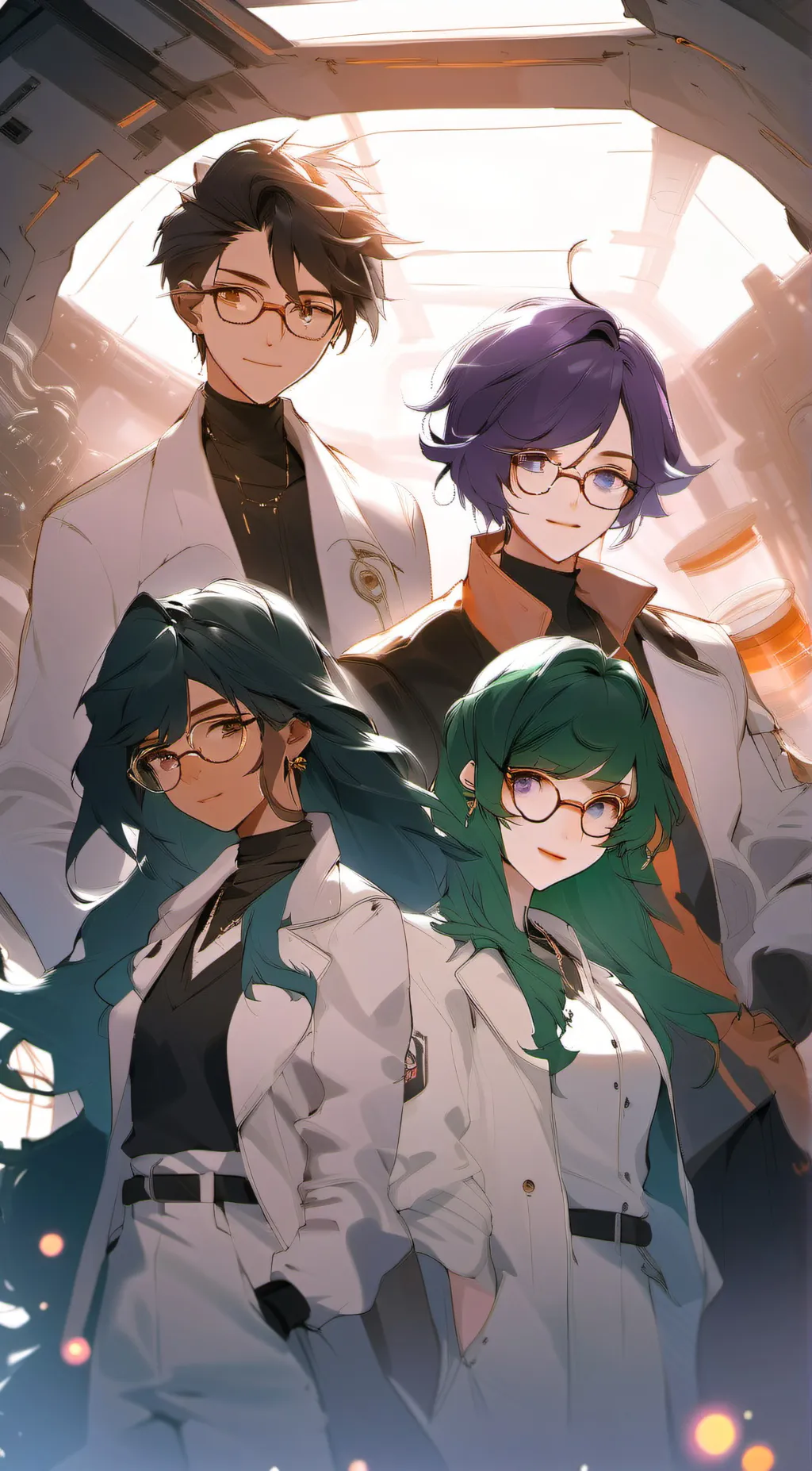 ai character: Space station 352 background