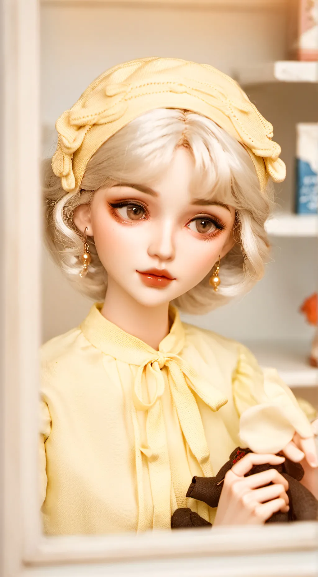 ai character: Girl  background