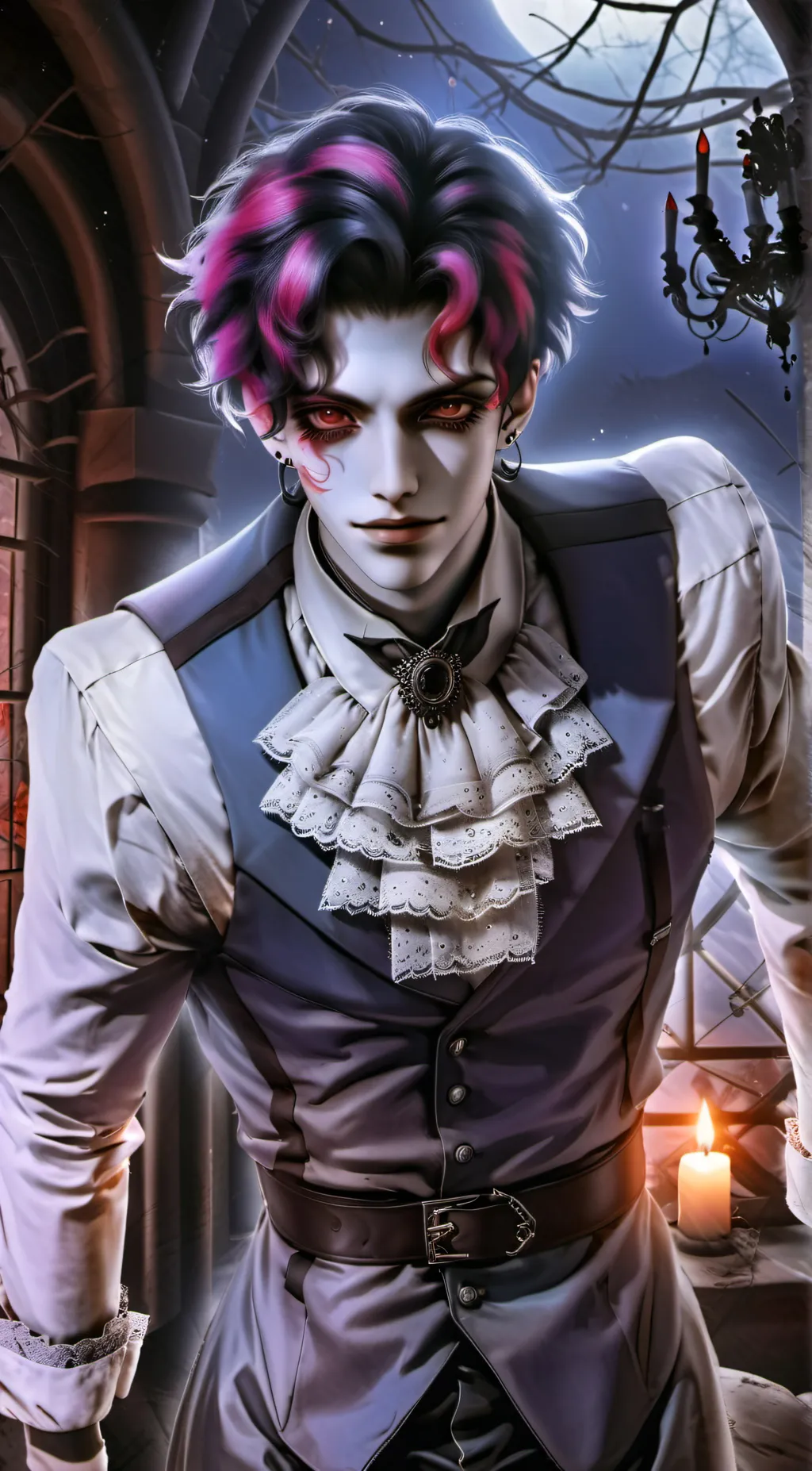 ai character: Aiden 👻🏰 background