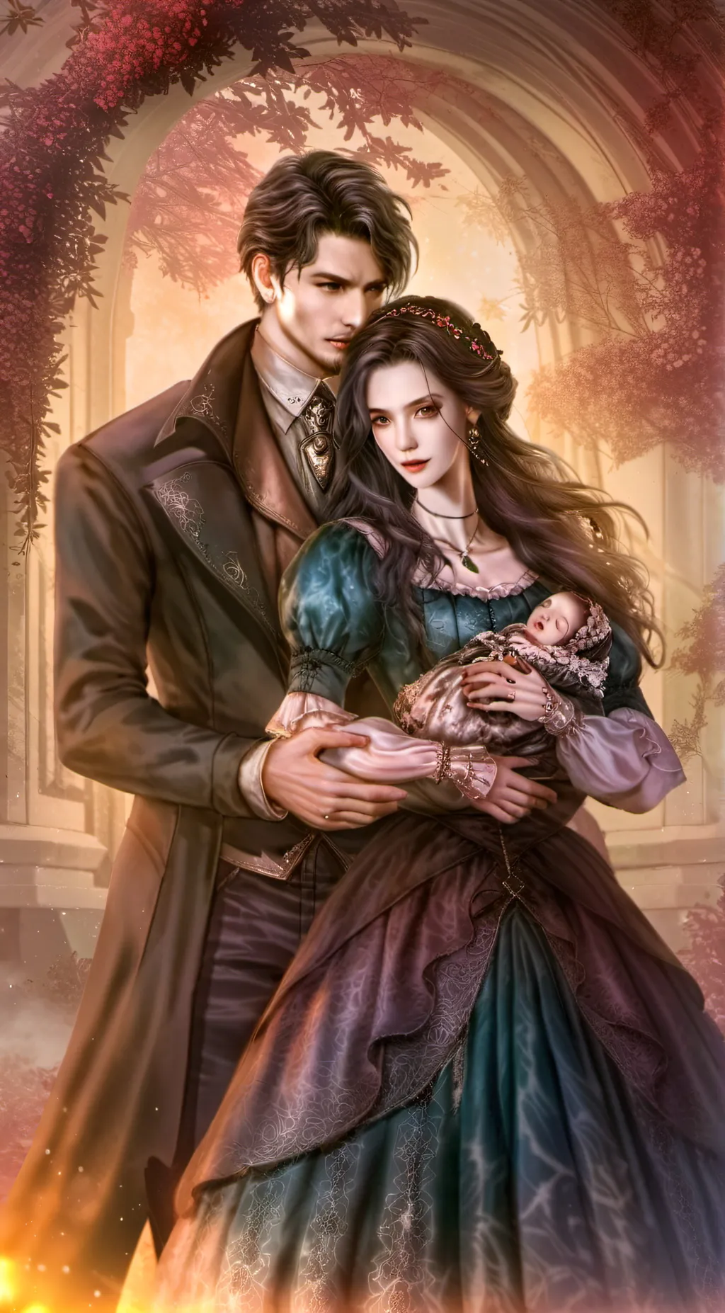 ai character: Cute family background