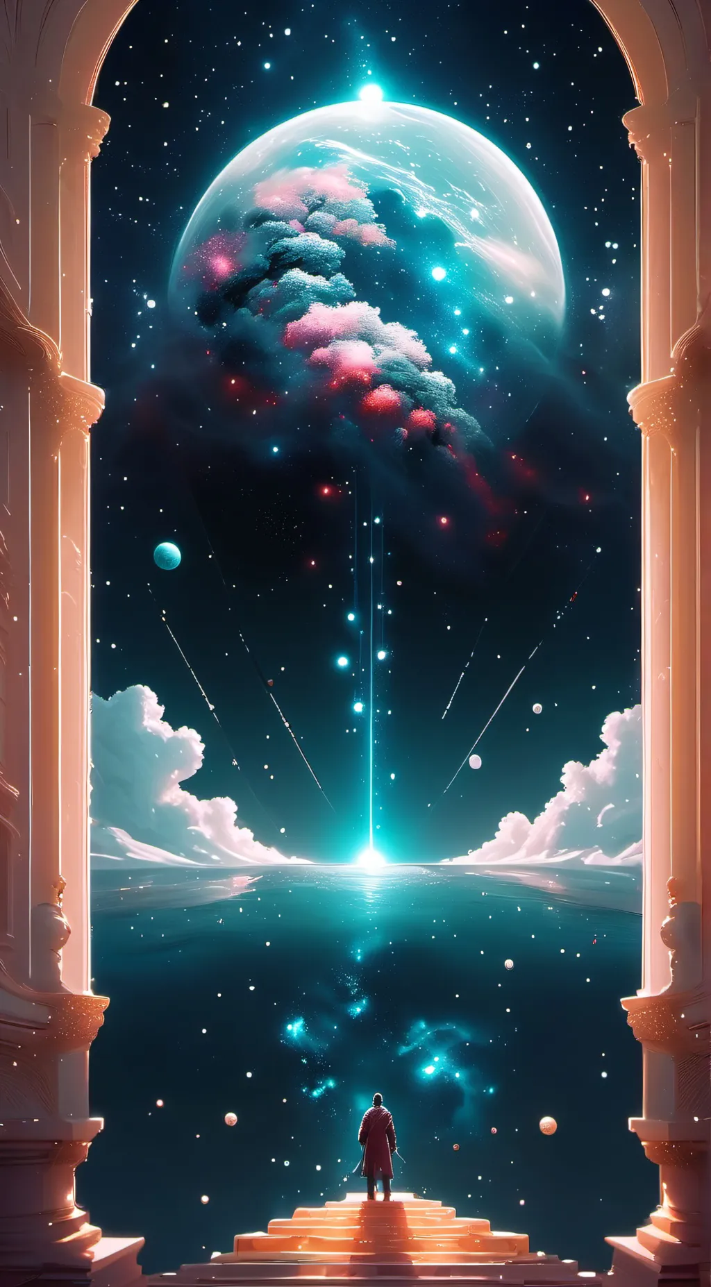 ai character: The Universe background